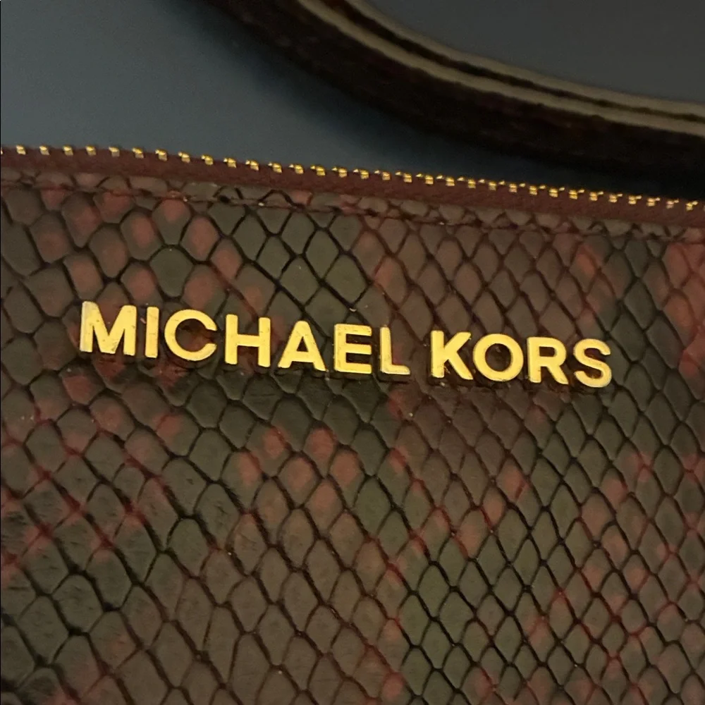 Michael‎ Kors Burgundy and Black Men's Wristlet